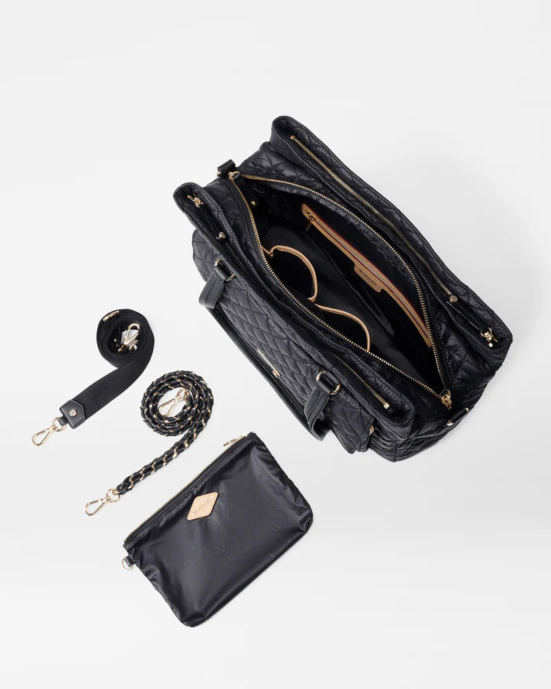 MZ Wallace Black Crosby Lock Tote - Big Bag NY