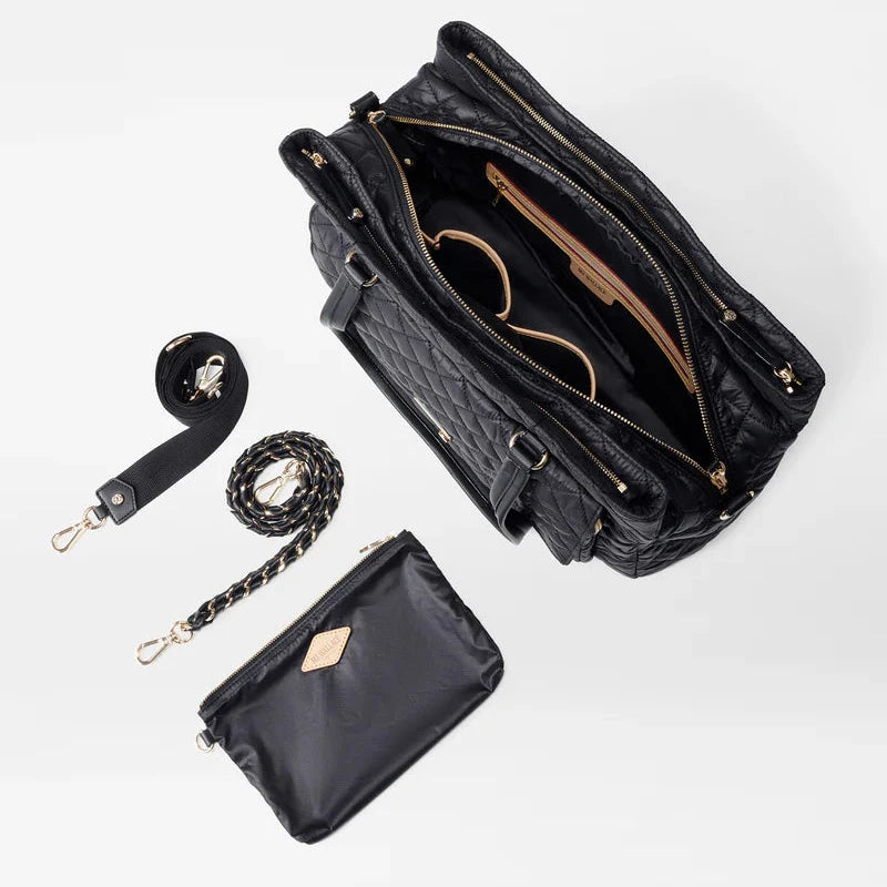 MZ Wallace Black Crosby Lock Tote - Big Bag NY