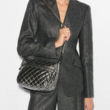 MZ Wallace Crosby ELLA Crossbody in Pewter Metallic - Big Bag NY