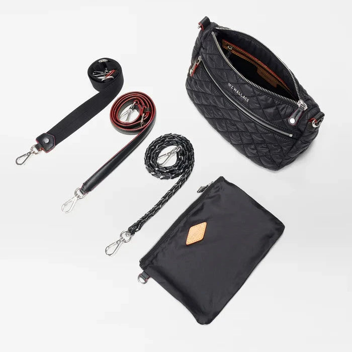 MZ Wallace Crosby ELLA Crossbody in Black - Big Bag NY
