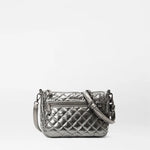 MZ Wallace Crosby ELLA Crossbody in Pewter Metallic - Big Bag NY