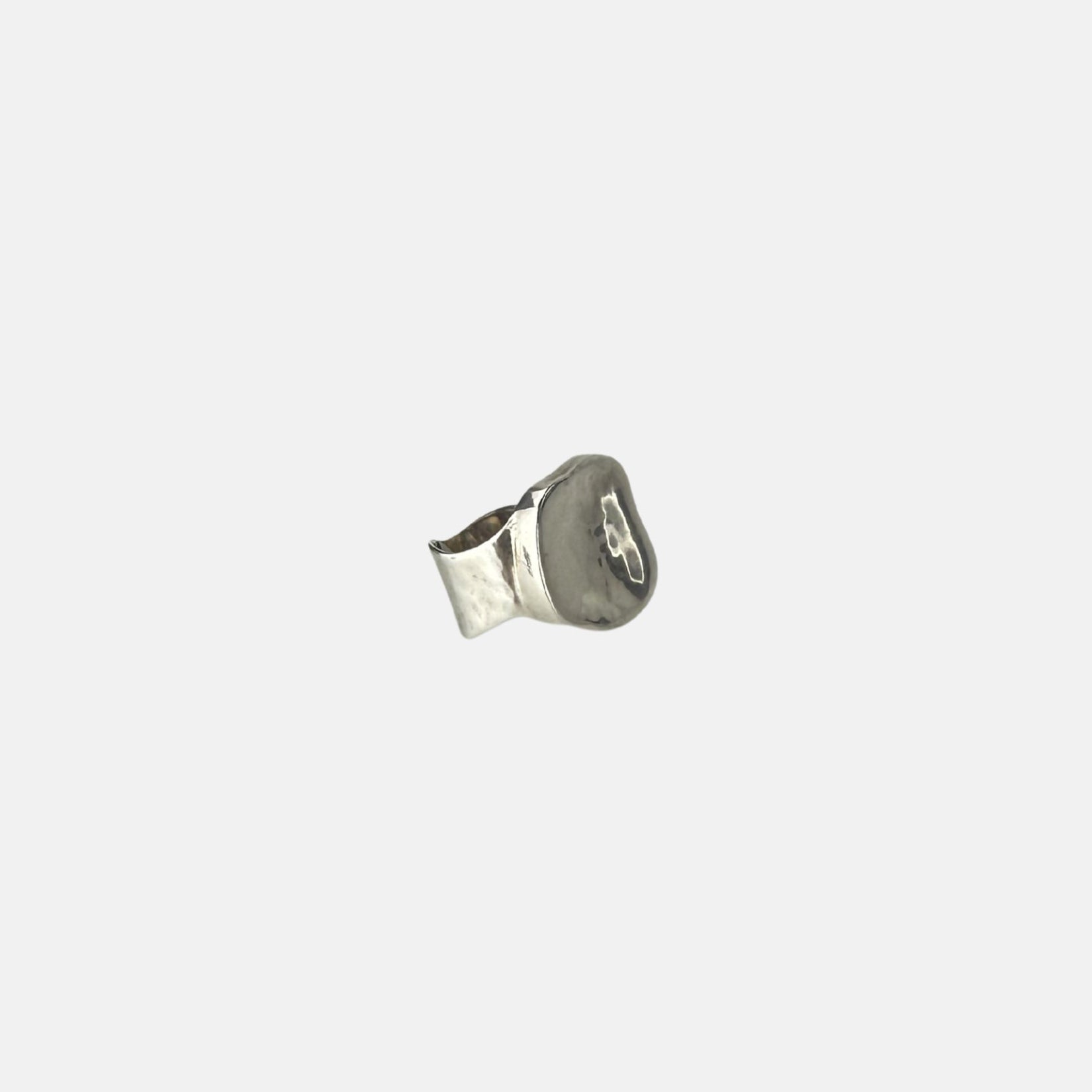 Ithil Geometric Silver Statement Ring - Big Bag NY