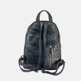 VLD Darling Scratch Leather Backpack in Black