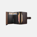 Secrid Miniwallet in Original Leather in Chocolate - Big Bag NY