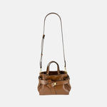 Gianni Chiarini Miranda Mini Top Handle Bag in Walnut - Big Bag NY