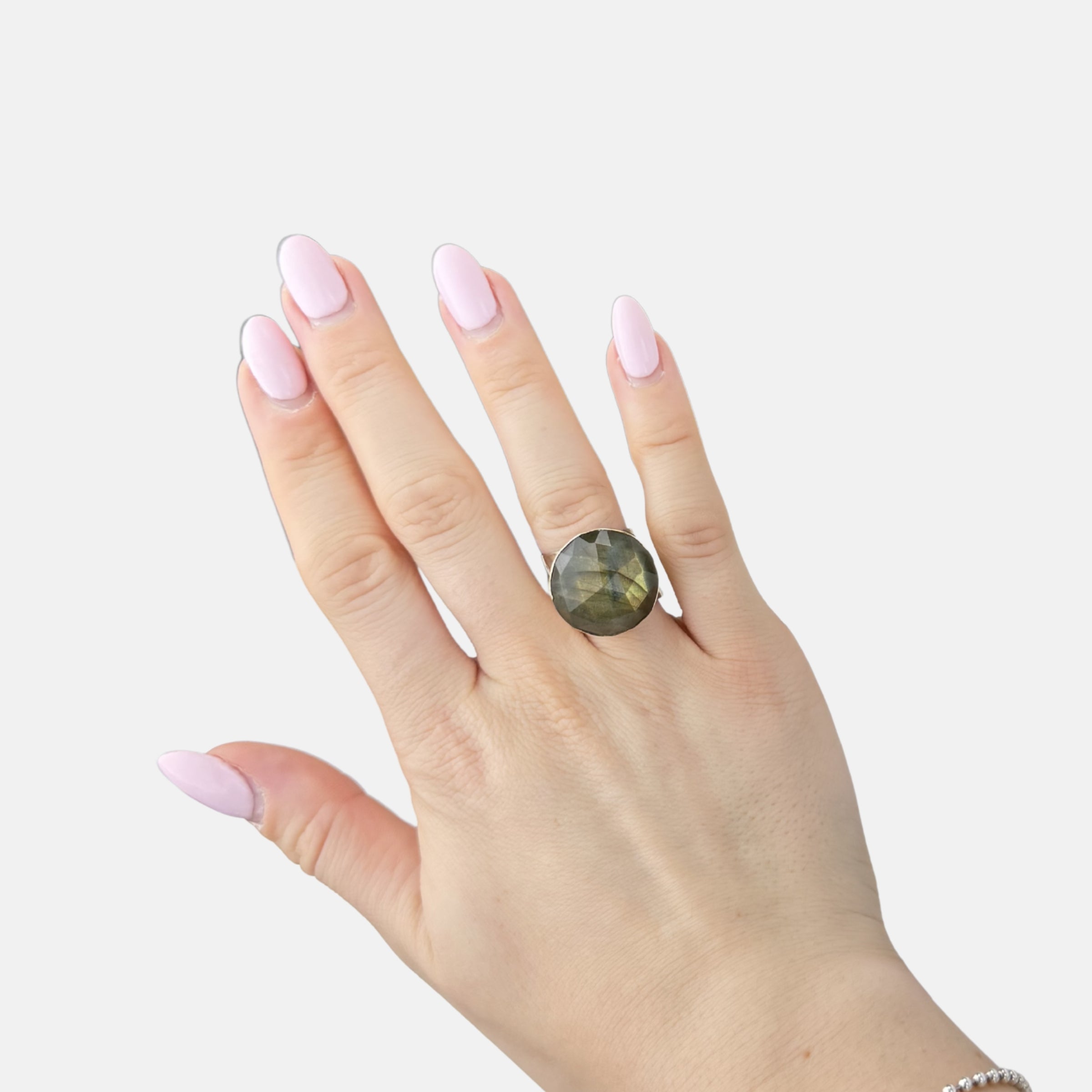 Ithil Labradorite Adjustable Ring - Big Bag NY