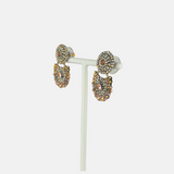 Mixed Metal small Post Earrings