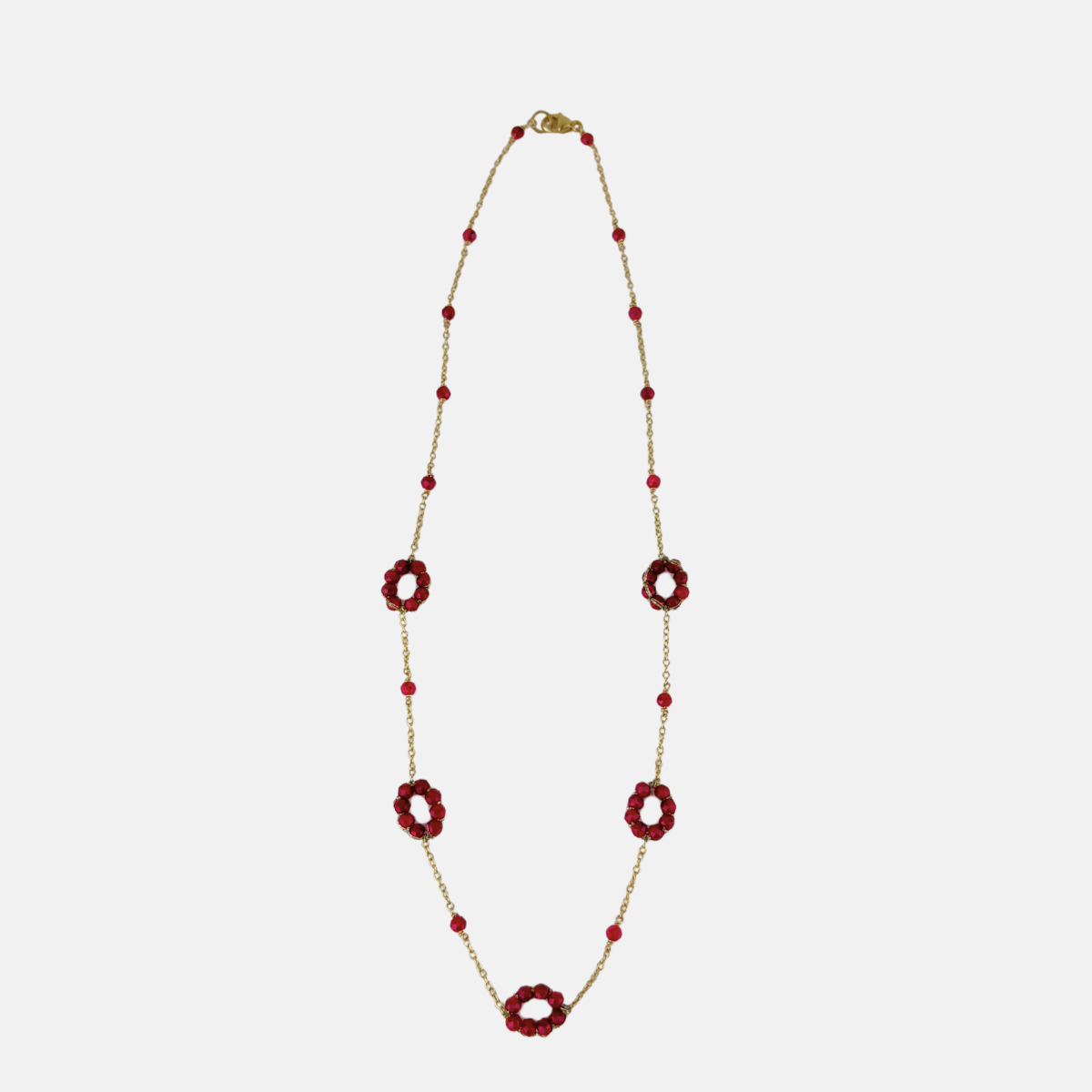 Danielle Welmond Ruby Woven Loops Necklace - Big Bag NY