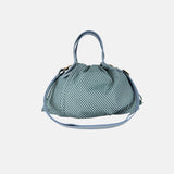 PLINIO Drawstring Tote with Crossbody Strap in Cristallo - Big Bag NY