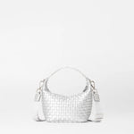 MZ Wallace Matte Silver Mini Woven Hobo - Big Bag NY