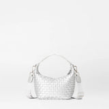 MZ Wallace Matte Silver Mini Woven Hobo - Big Bag NY