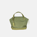 PLINIO Medium Top Handle Satchel in Vert - Big Bag NY