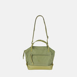PLINIO Medium Top Handle Satchel in Vert - Big Bag NY