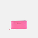 Visona Long Zip Around Wallet in Magenta - Big Bag NY