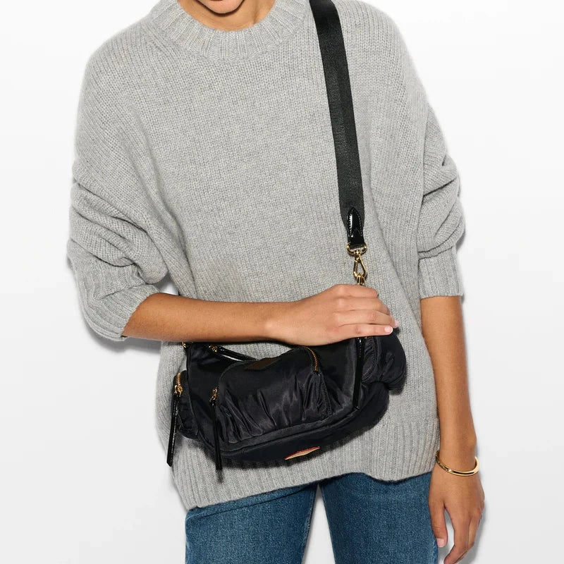 MZ Wallace Small Chelsea Shoulder Bag in Black - Big Bag NY