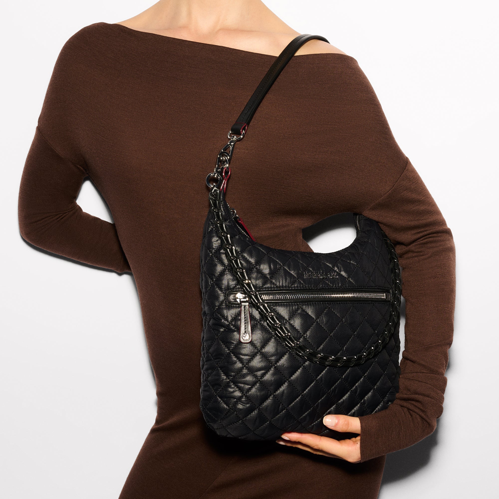 MZ WALLACE Crosby Sienna Shoulder Bag - Big Bag NY