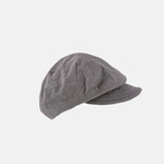 PCNQ QUIHNO Linen and Nylon Sun and Rain Flat Cap in Grey - Big Bag NY