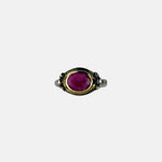 Ithil Pink Tourmaline Studded Ring - Big Bag NY