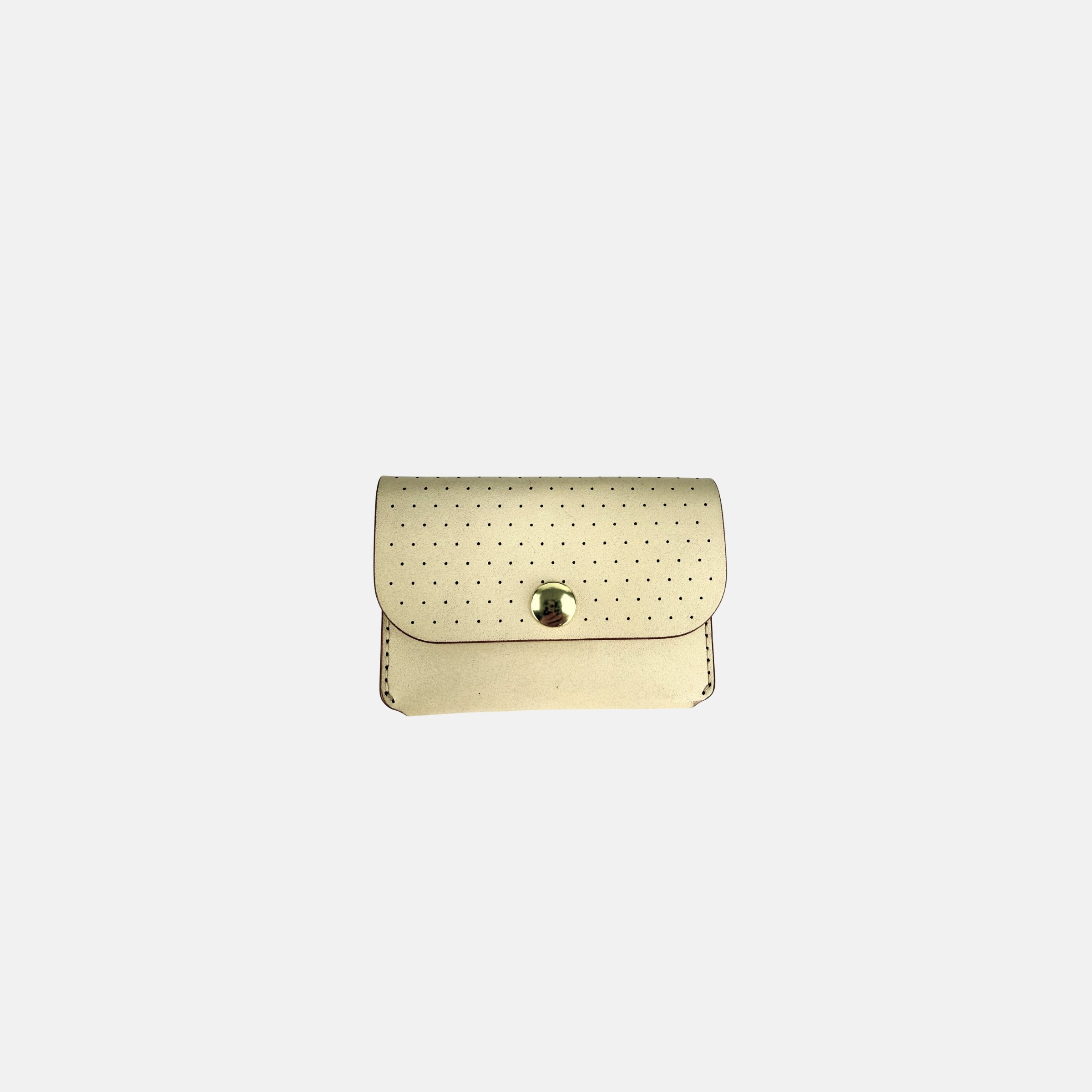 Woolly Made Beige Snap Wallet with Key Fob - Big Bag NY