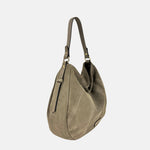 Gianni Notaro Medium Suede Slouchy Tote Bag in Taupe - Big Bag NY