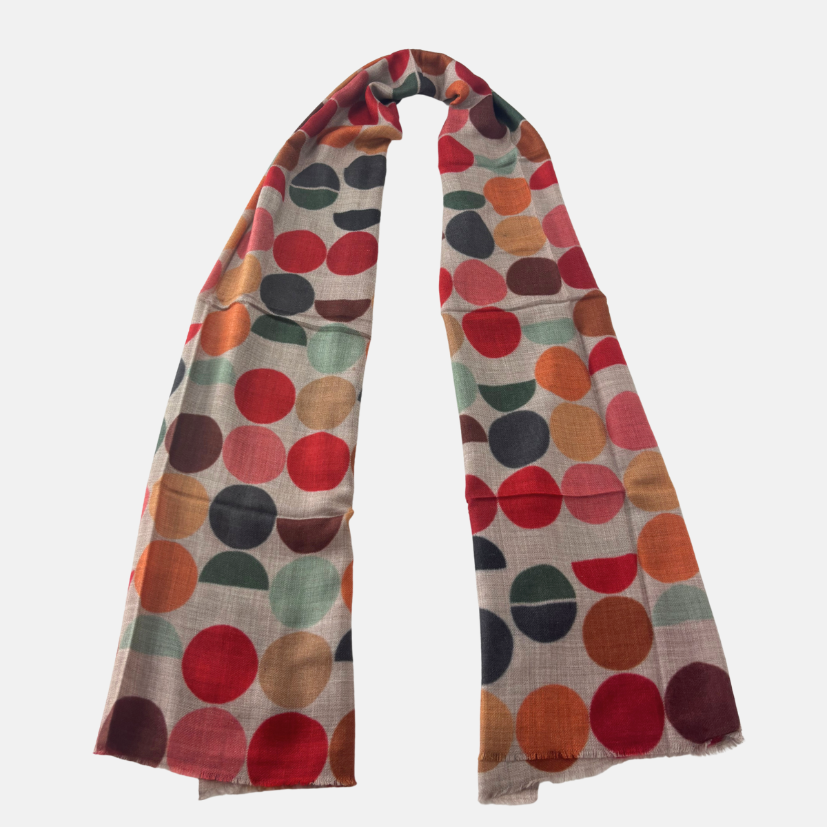 Tradition Textiles Semi Dots Wool Scarf
 - Big Bag NY 