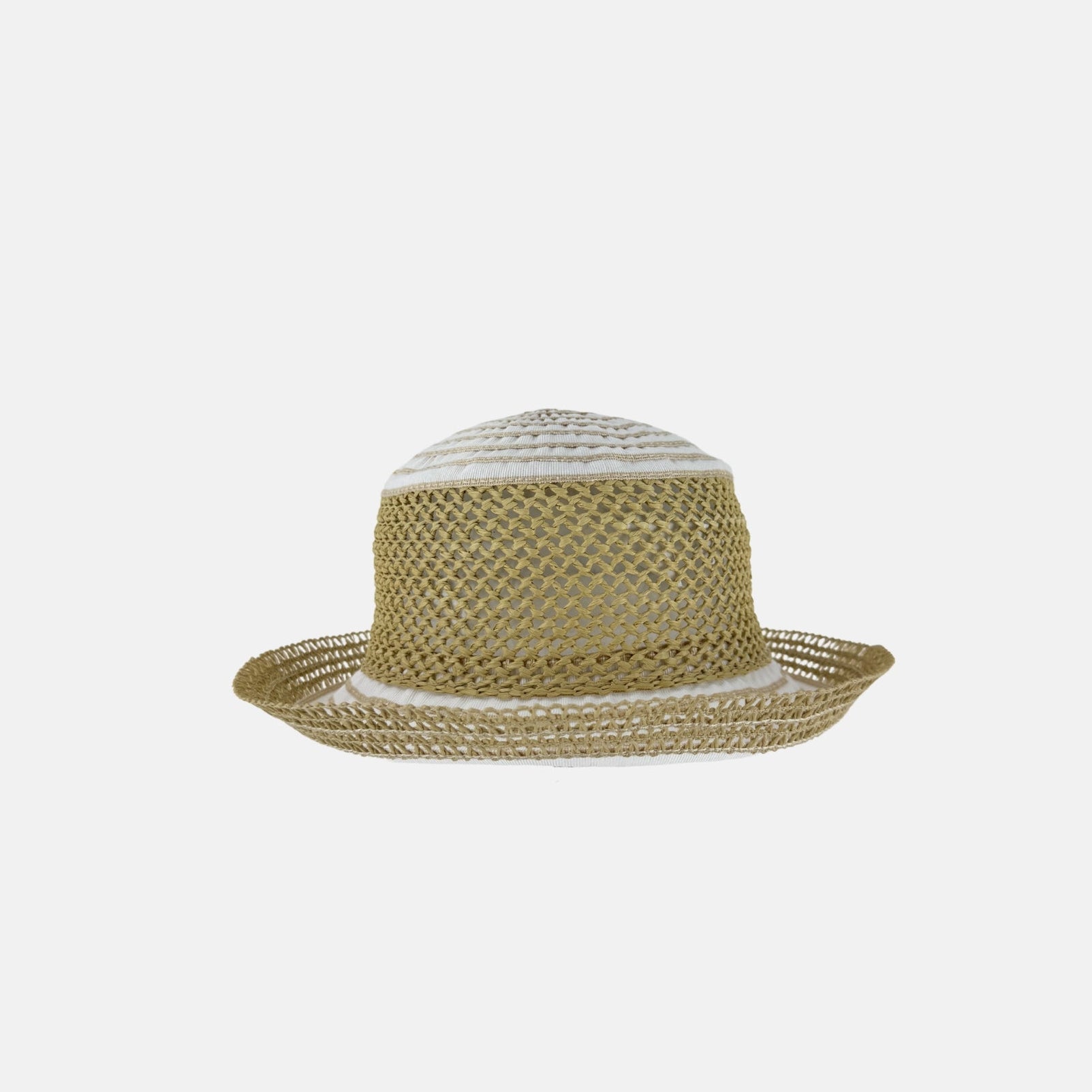 Grevi Raffia Mesh Foldable Bucket Hat - Big Bag NY