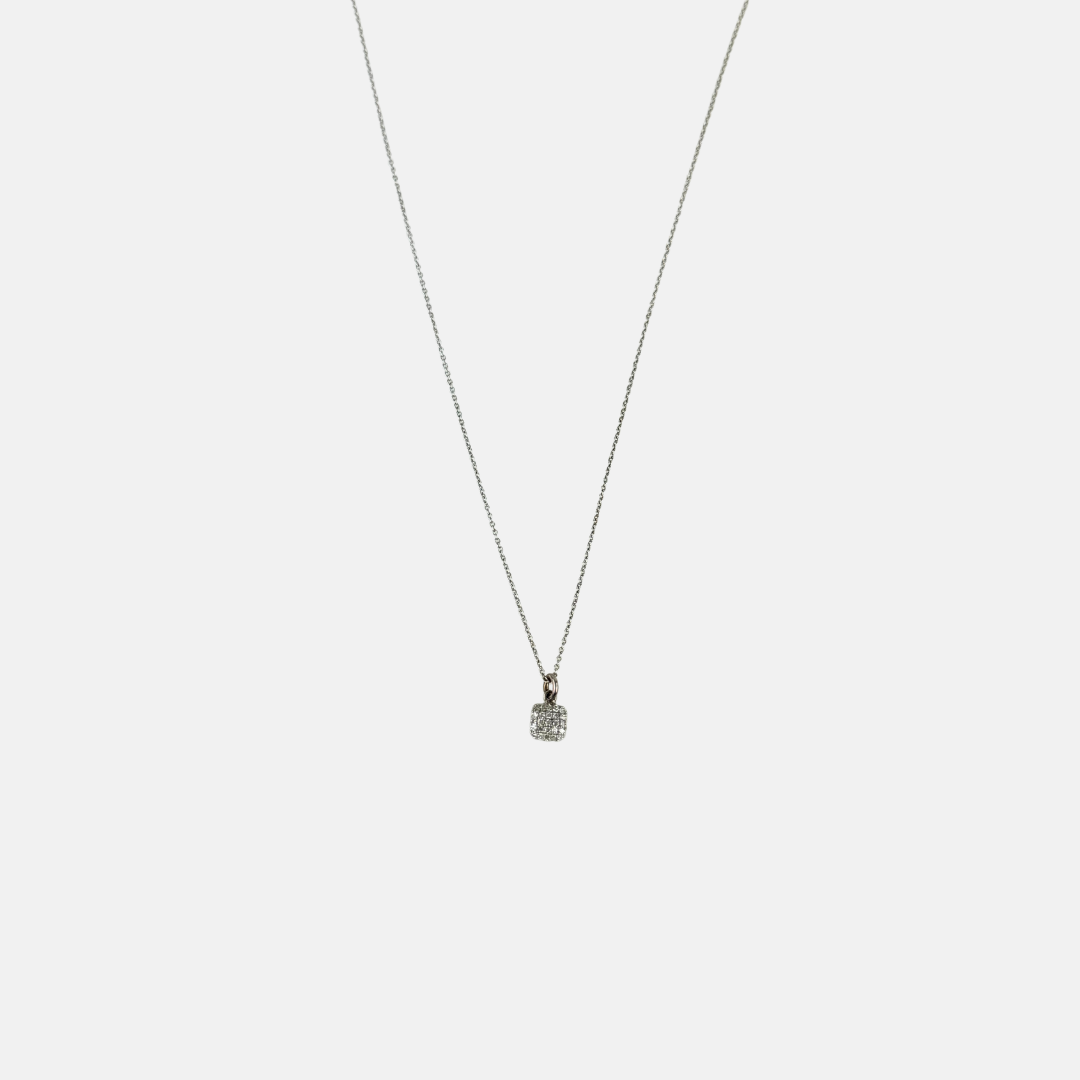 La Soula Square Pendant Silver - Big bag NY