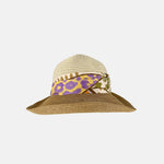 Hats and Dreams Ribbon Top Visor with Floral Band - Big Bag NY