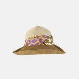 Hats and Dreams Ribbon Top Visor with Floral Band - Big Bag NY