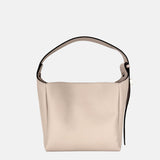 LORISTELLA Eva Small Leather Bucket Bag in Vanilla - Big Bag NY