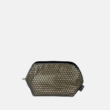 InZu Midi Cosmetic Pouch in Pale Gold Hive - Big Bag NY