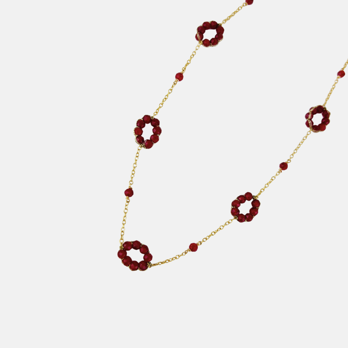 Danielle Welmond Ruby Woven Loops Necklace - Big Bag NY