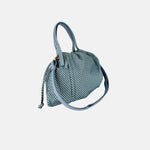 PLINIO Drawstring Tote with Crossbody Strap in Cristallo - Big Bag NY