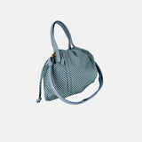 PLINIO Drawstring Tote with Crossbody Strap in Cristallo - Big Bag NY