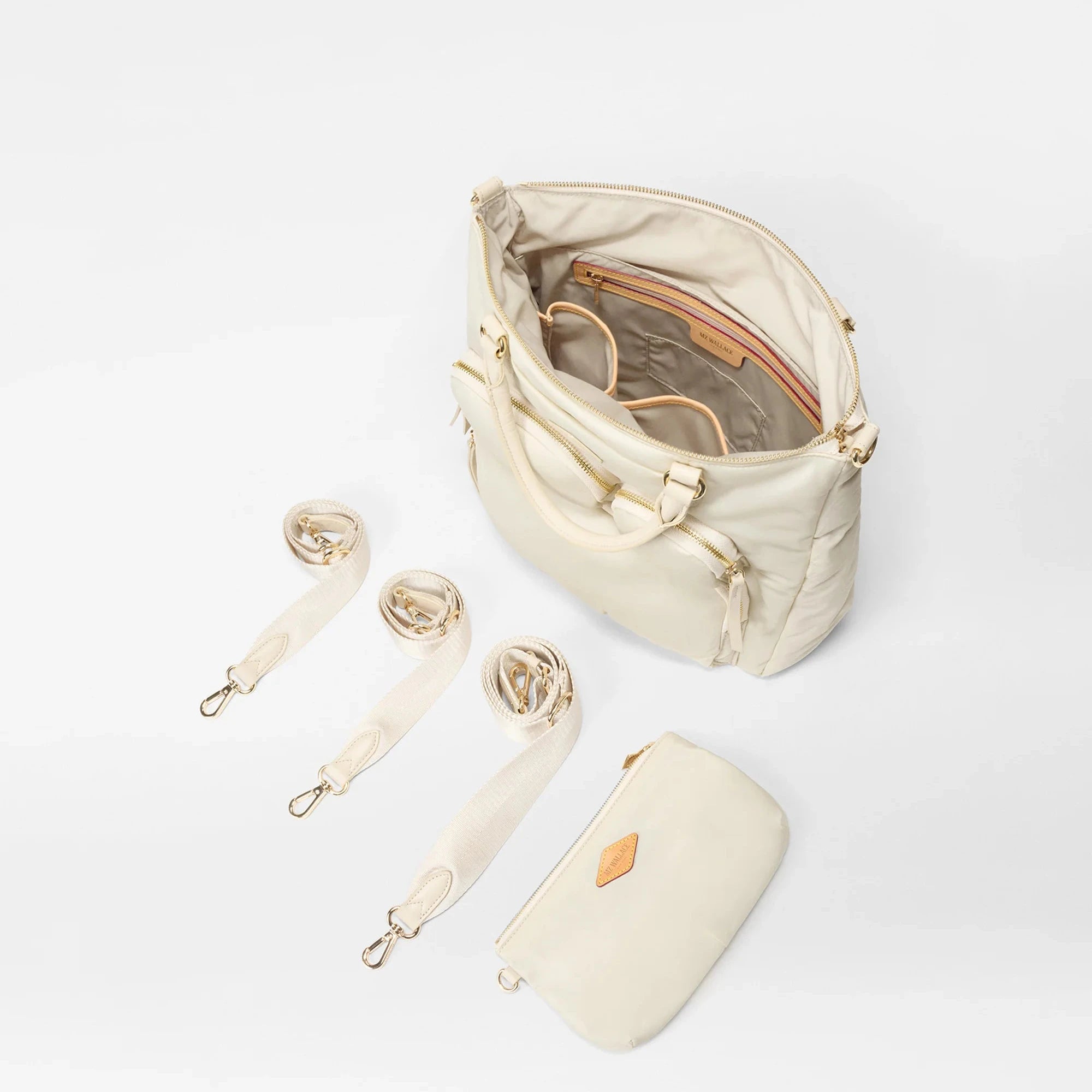 Mz Wallace Chelsea Convertible Backpack in Sandshell - Big Bag NY