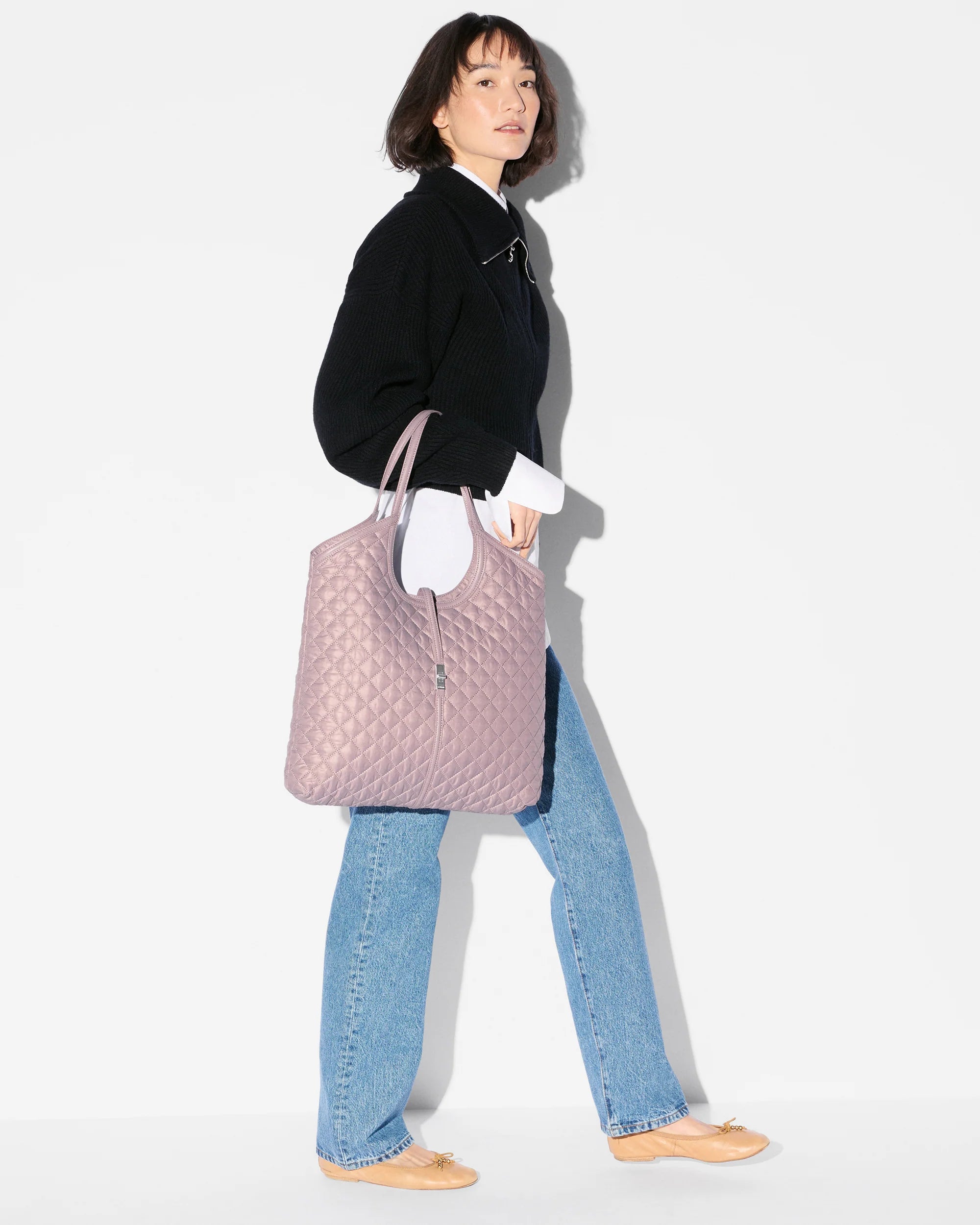 MZ WALLACE Large Astor Tote in Quail - Big Bag NY