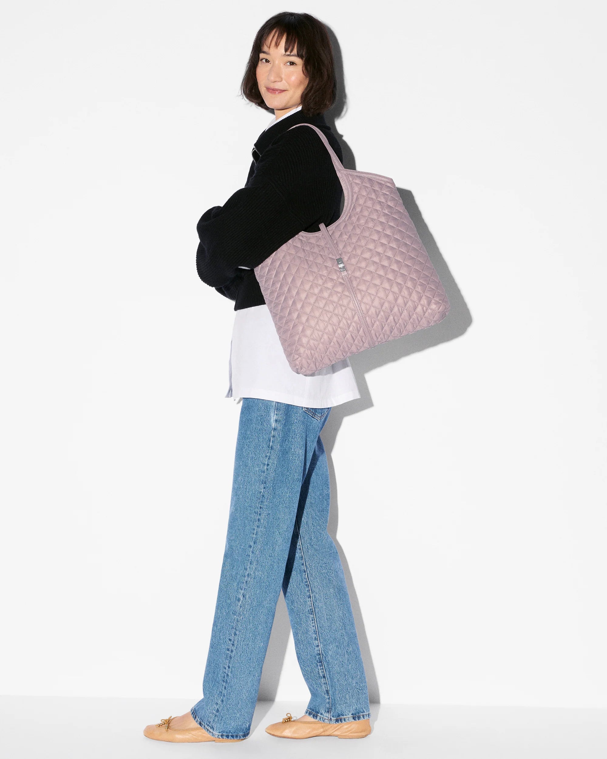 MZ WALLACE Large Astor Tote in Quail - Big Bag NY