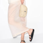 MZ WALLACE Astor Small Convertible Clutch in Buff Mesh - Big Bag NY