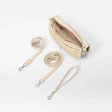 MZ WALLACE Astor Small Convertible Clutch in Buff Mesh - Big Bag NY