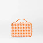 MZ Wallace Zip Round Organizer in Sunset Orange Gingham - Big Bag NY