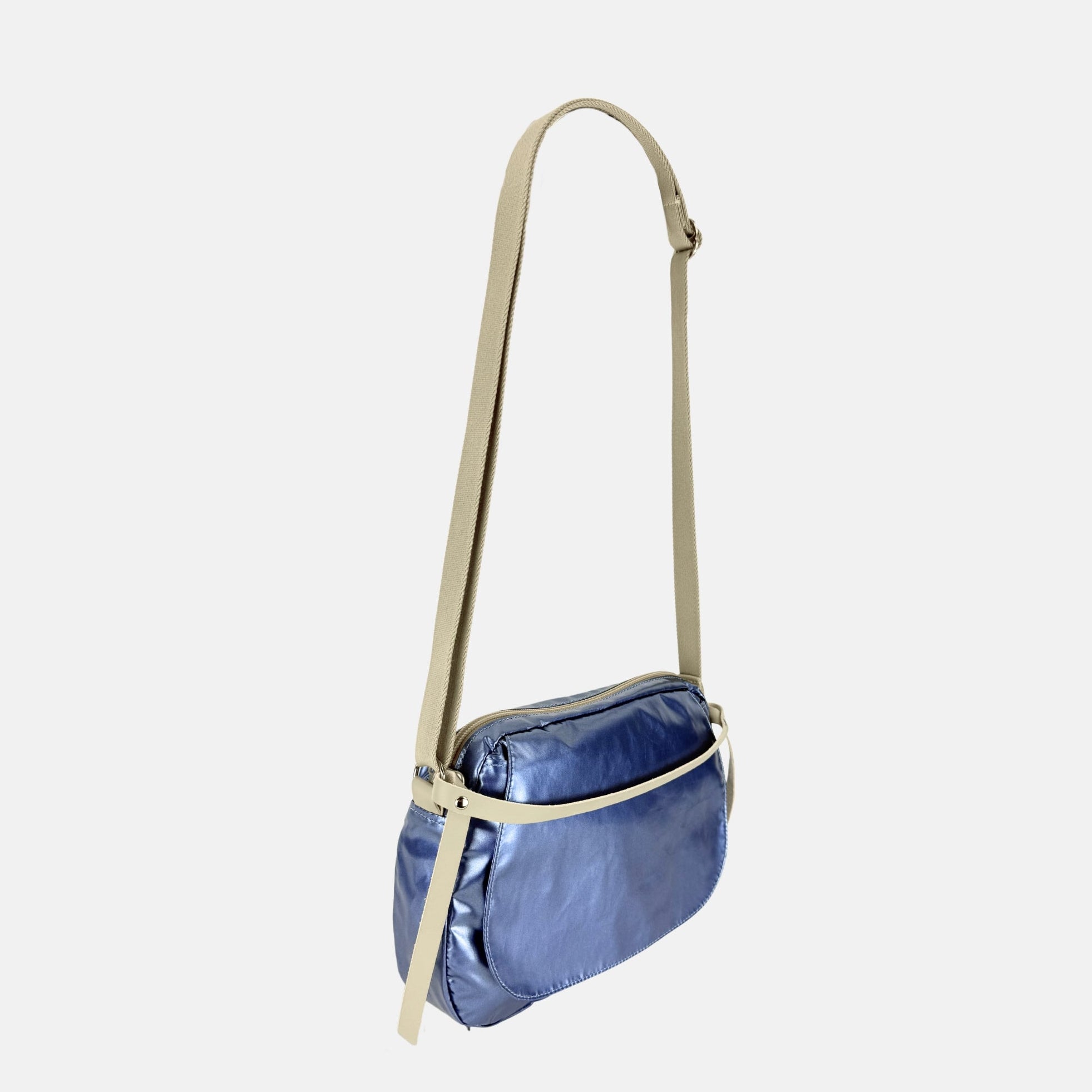 Jack Gomme Original Light Beige Series HAPPY Crossbody Bag in Stella - Big Bag NY