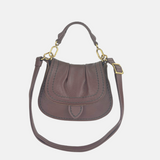 SELLA Small Ruched Flap Hobo Bag