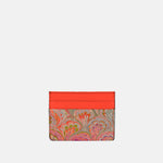 Riccardo Luci Marble Leather Credit Card Holder Orange 2 Mix - Big Bag NY