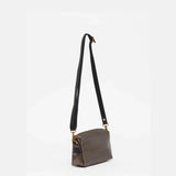 Jack Gomme Mini Linen Shoulder and Crossbody Bag in Chestnut - Big Bag NY