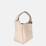 LORISTELLA Eva Small Leather Bucket Bag in Vanilla - Big Bag NY