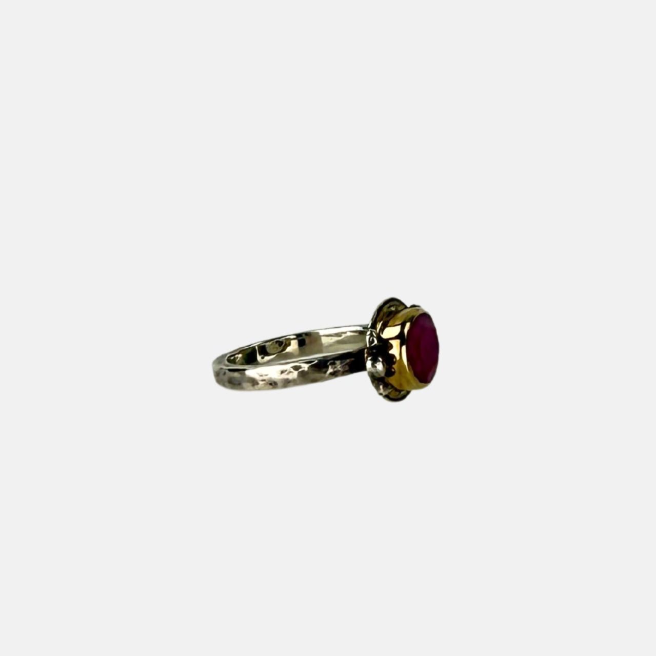 Ithil Pink Tourmaline Studded Ring - Big Bag NY