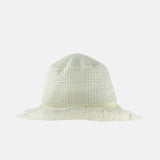PCNQ THEO Cotton Sun Hat in White - Big Bag NY