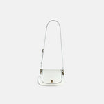 Plinio Visona Cherie Woven Top Handle Shoulder Bag in White - Big Bag NY