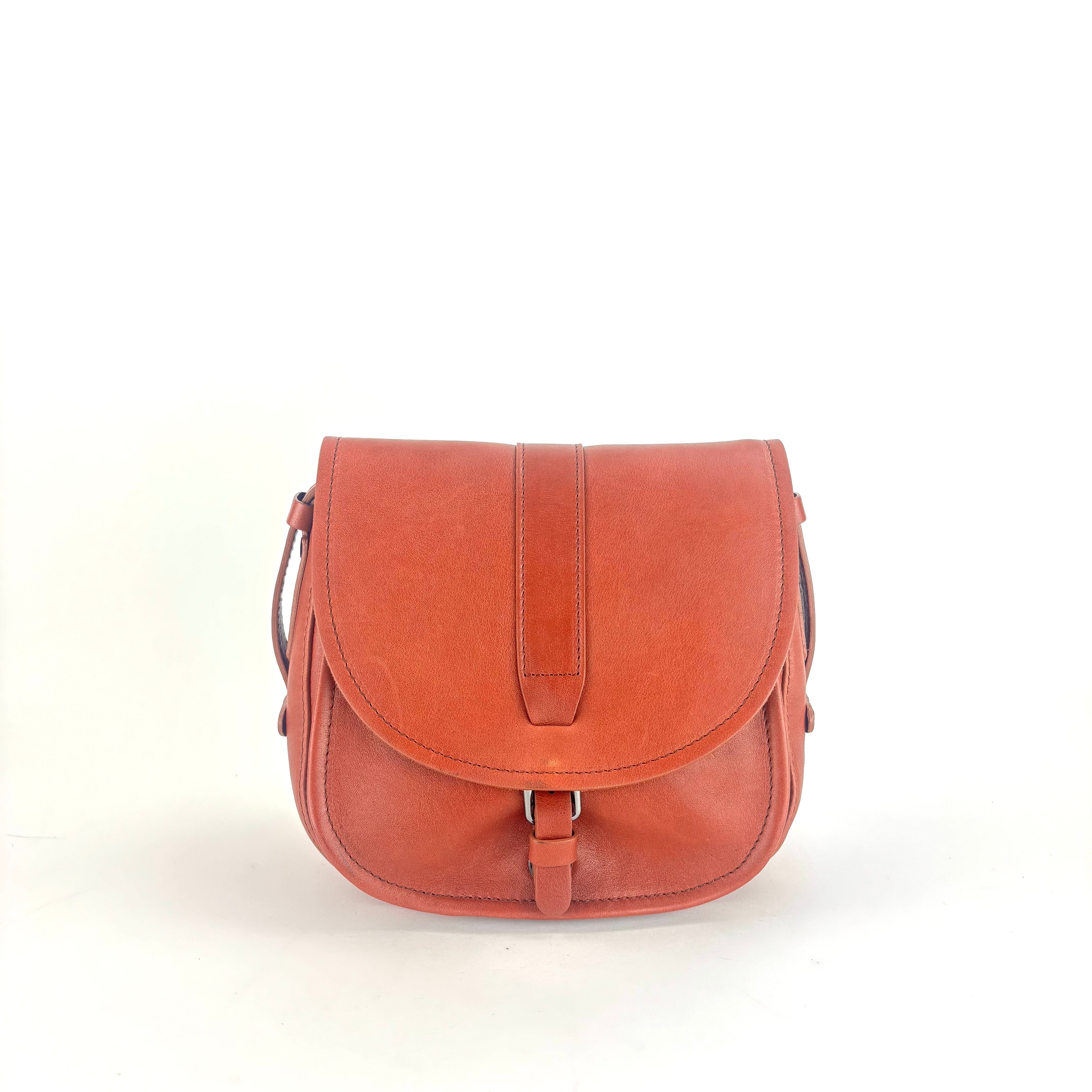 Medium Tuscan Leather Saddle Bag Cognac - Big Bag NY