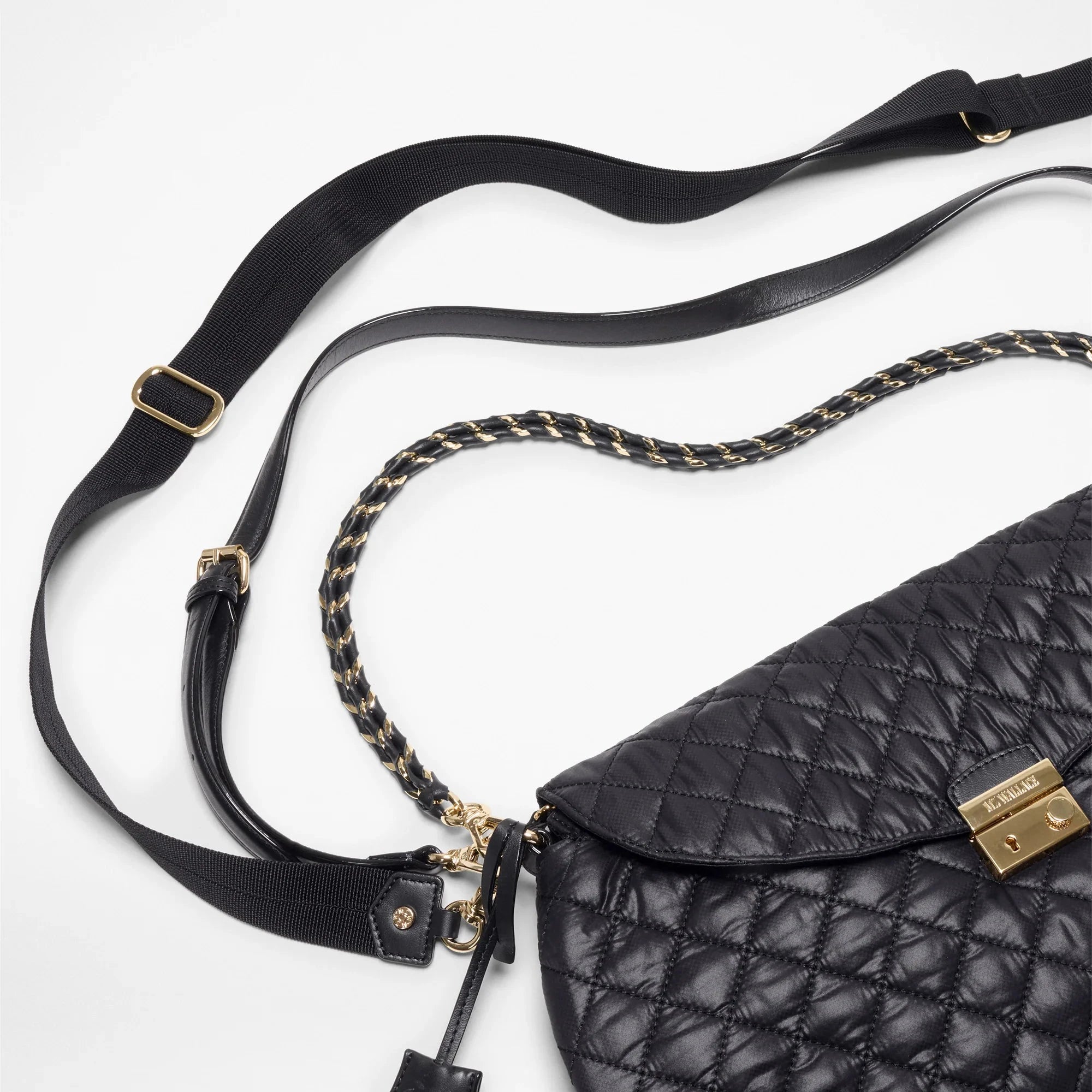 MZ Wallace Crosby Lock Shoulder Black - Big Bag NY